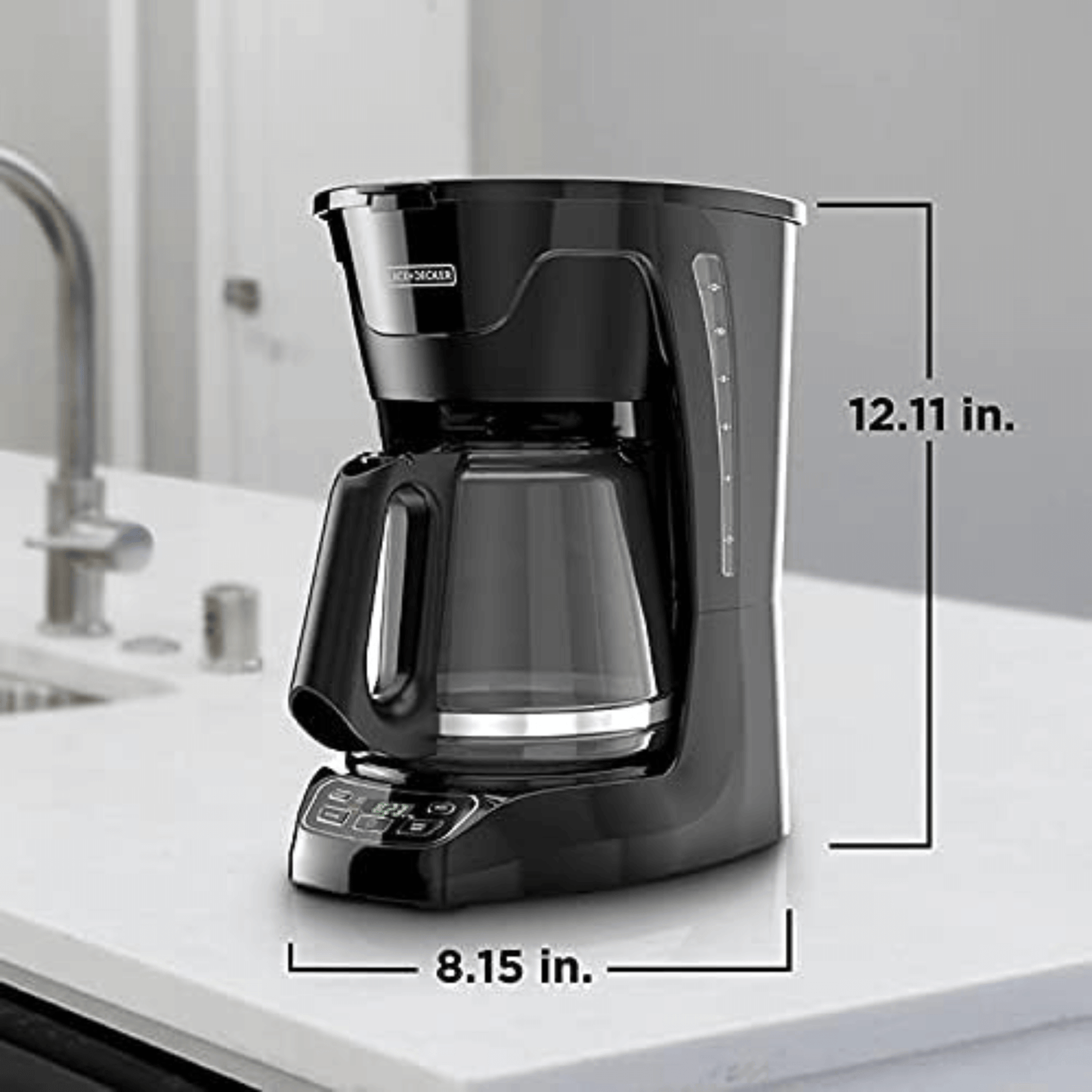 Black & Decker 12-Cup Vortex Digital Programmable Coffeemaker - REFURBISHED