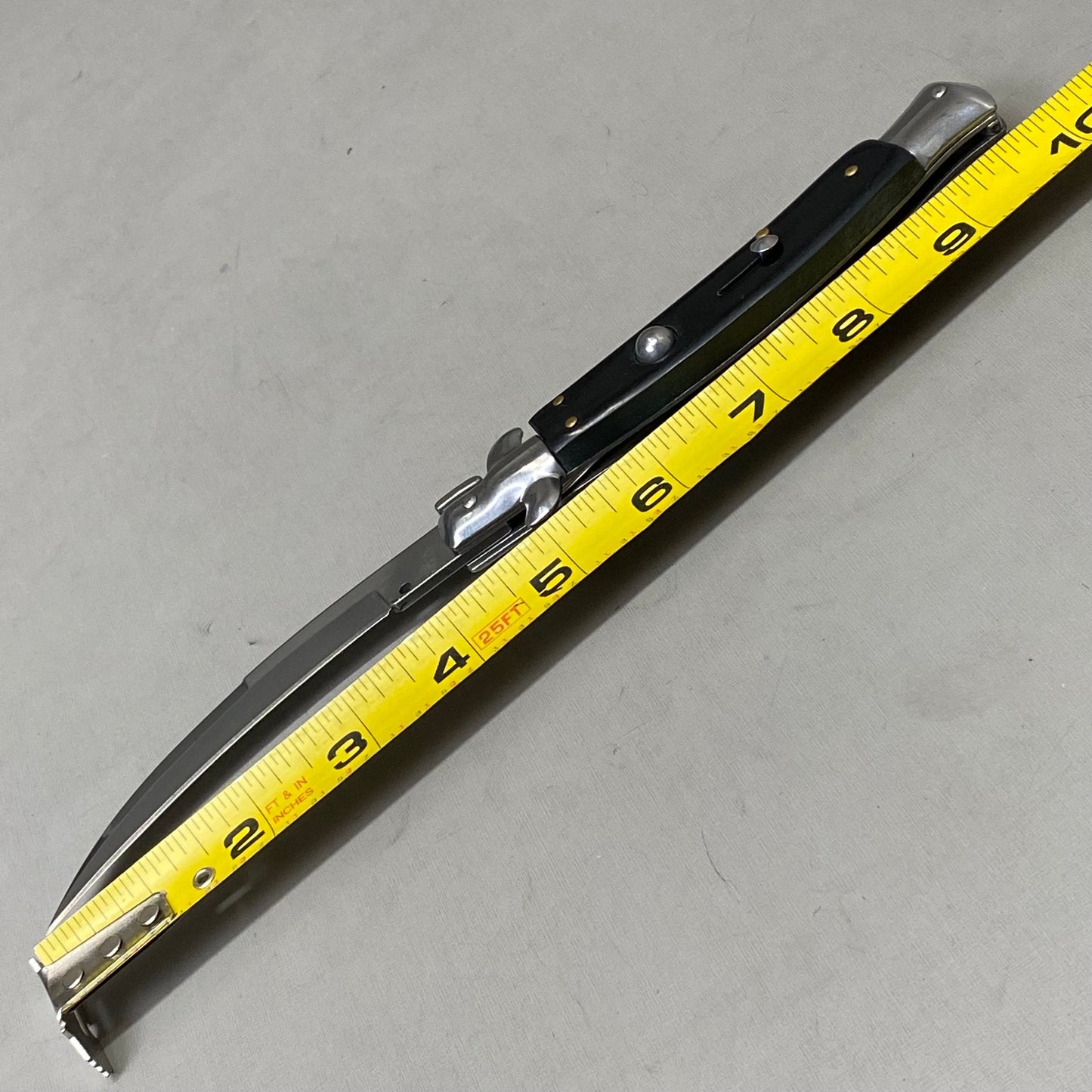 ZA@ ARMED FORCE TACTICAL Handcrafted OTF Pocket Knife 4" Blade 9" Overall Length Black ST-6CBK