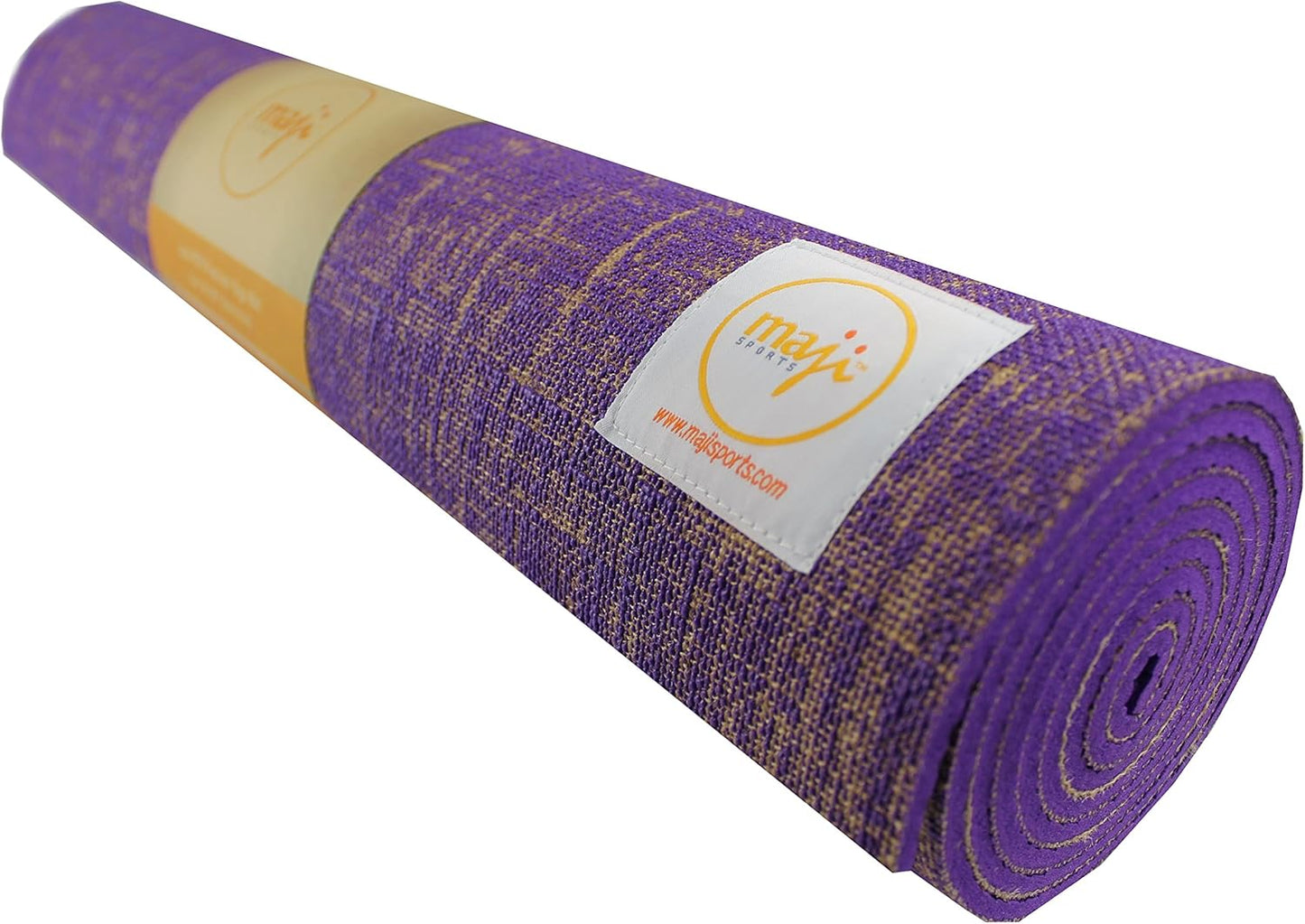 Maji Sports Jute Premium Eco Yoga Mat + Foot Massager (7.5cm x 17.5cm)