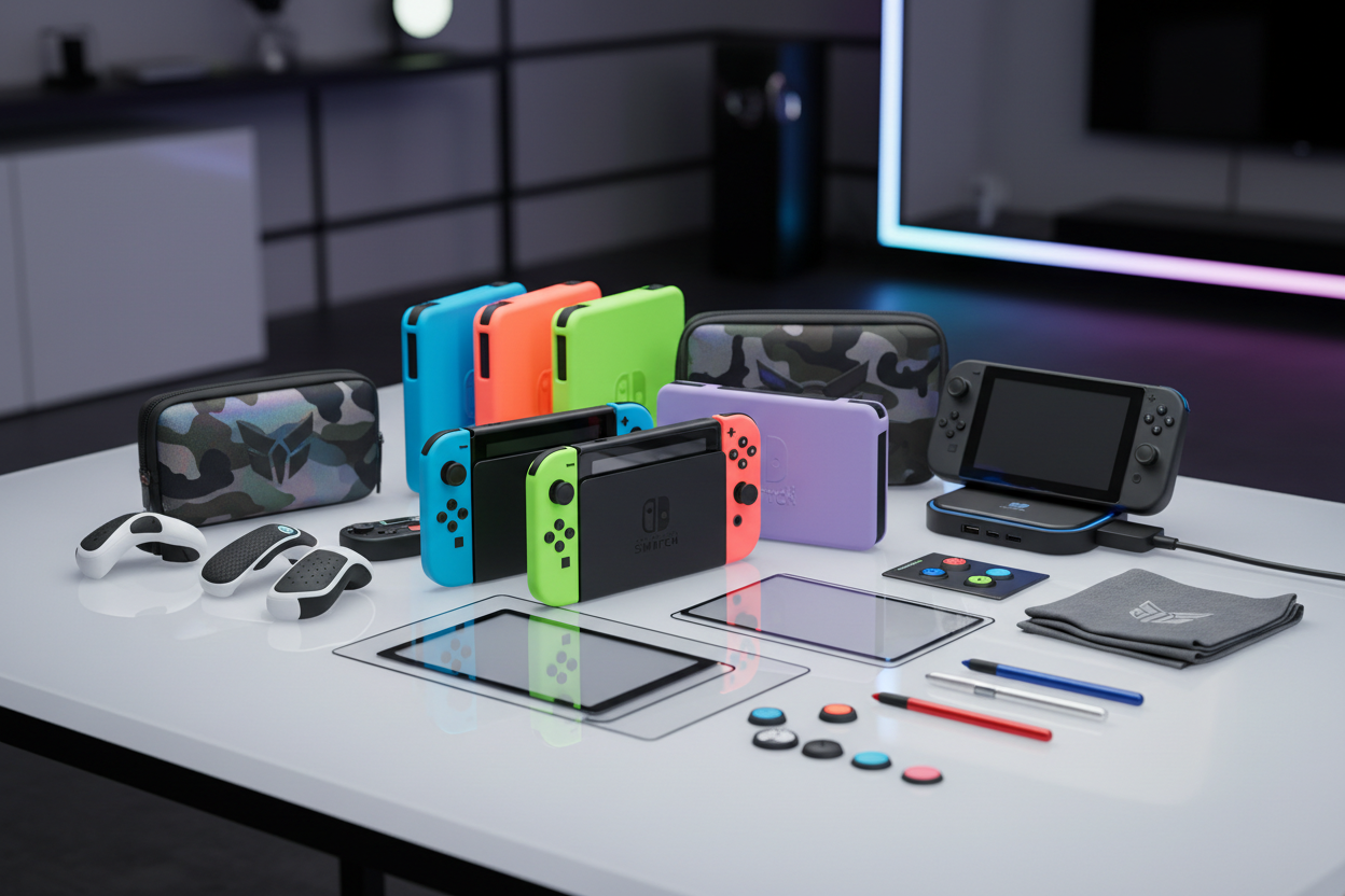 Portable Game Console Accessories Collection Image