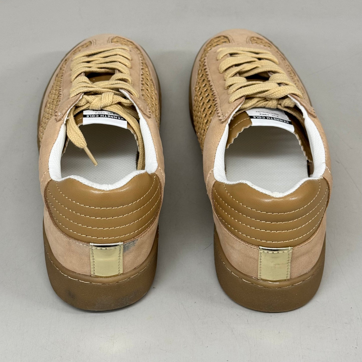 KENNETH COLE Sam Raffia Mesh Sneaker Women's Sz 9 Natural Mesh KL23SAM07