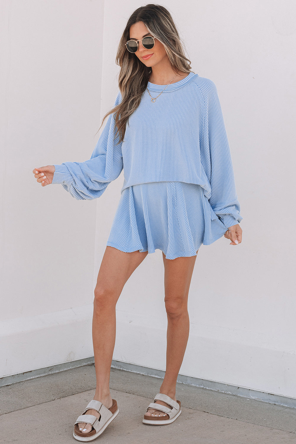 Scarlett Corded Lantern Sleeve Top