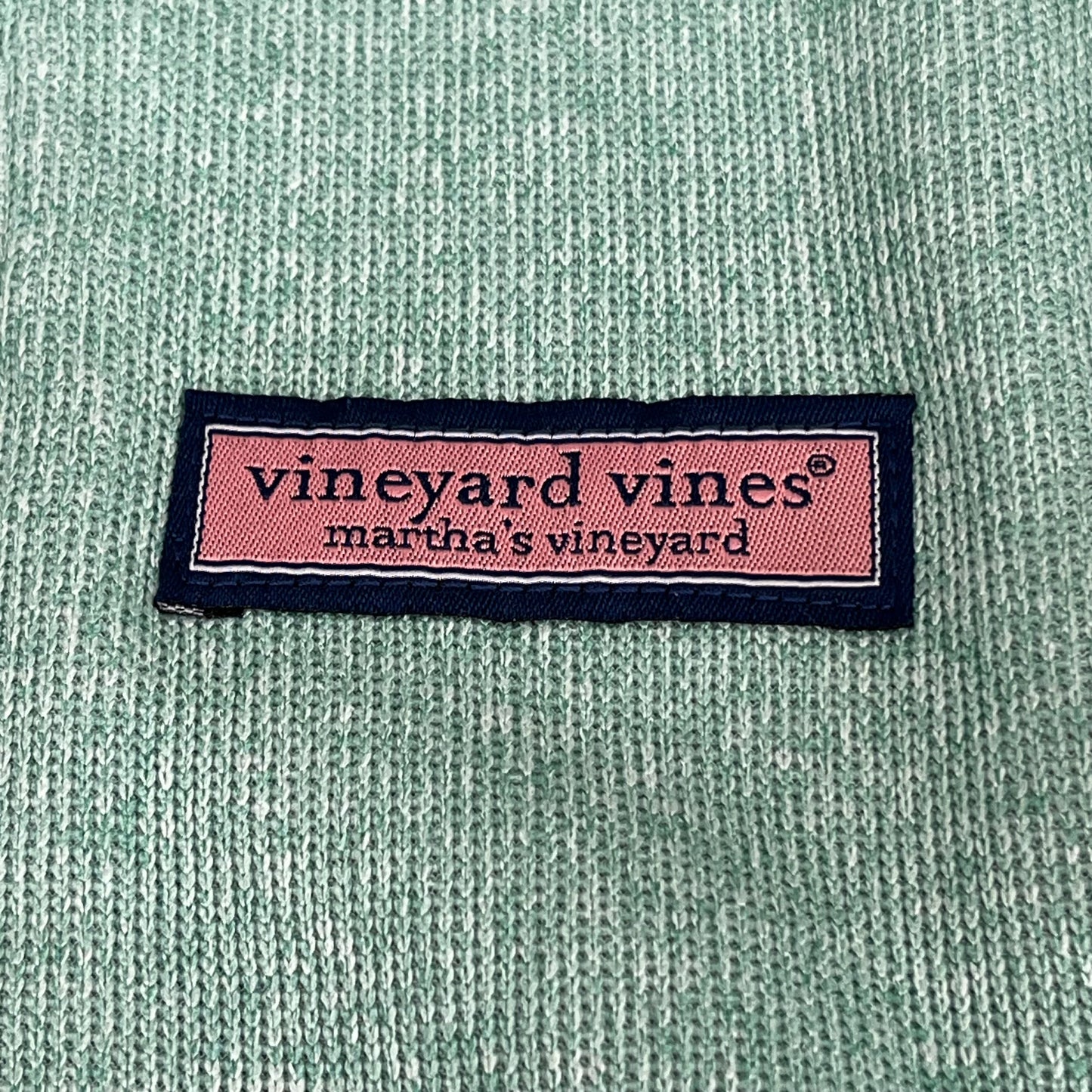 VINEYARD VINES Martha's Vineyard Men's Teal Green Half Zip Pullover Sz-S