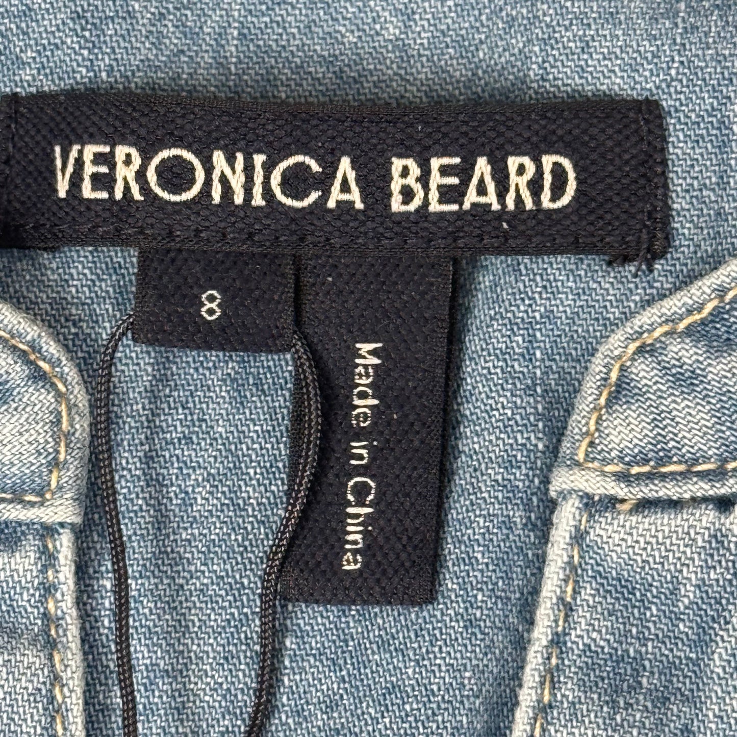 VERONICA BEARD Jeans Women's Dunn Mini Dress Sz-8 Iceberg J24067101286IC