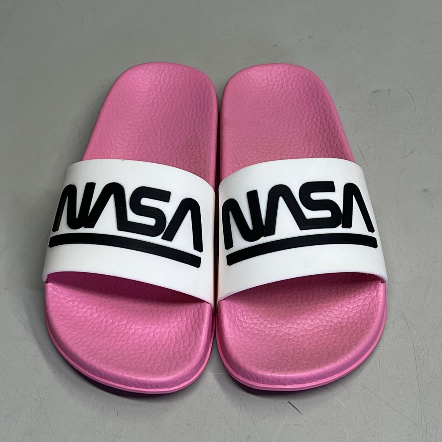 NASA Lightweight Slip-On Crater-G Sandal Slide Girl's Sz 1M Pink/White NS202526