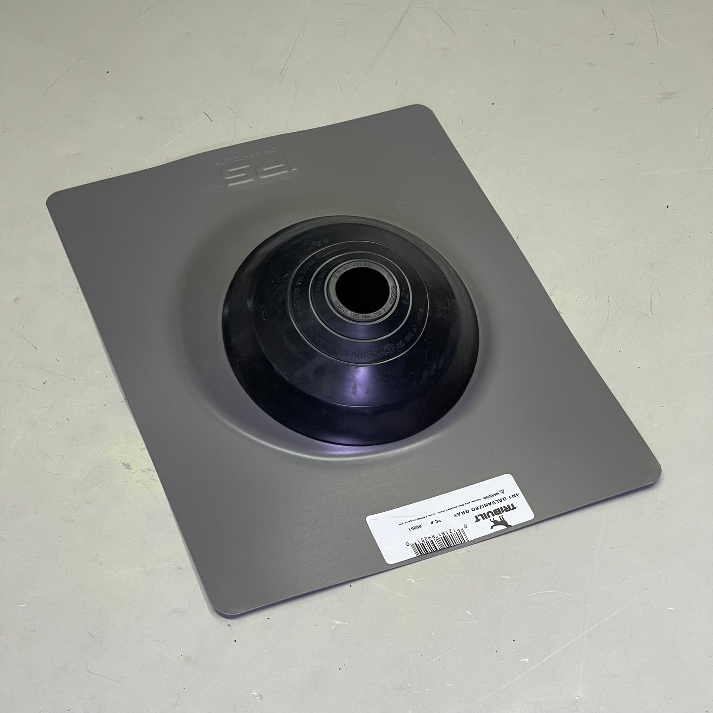 TRIBUILT 4N1 Galvanized Roof Flashing 12" x 16" Base Grey 89251