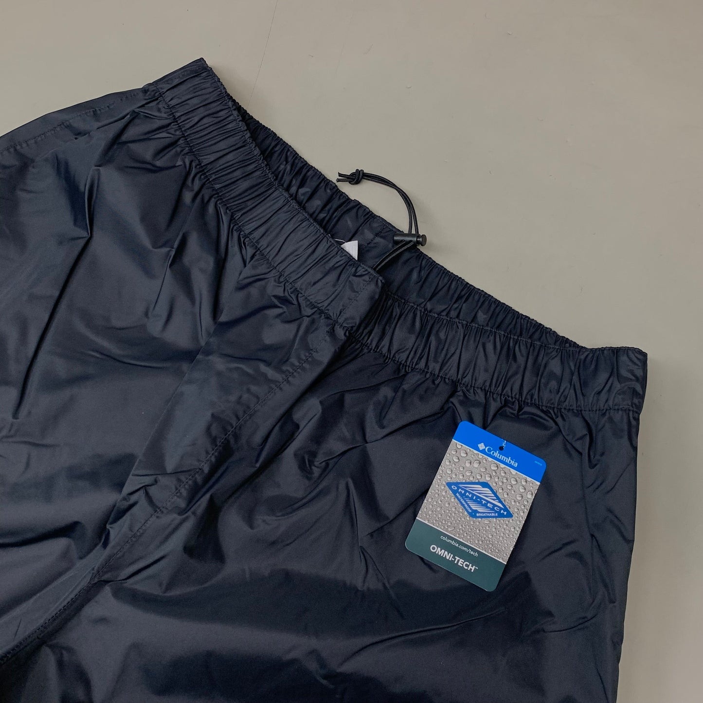 COLUMBIA Rebel Roamer Rain Pant Softshell Men's Sz M Inseam 32" Black XM8175-010