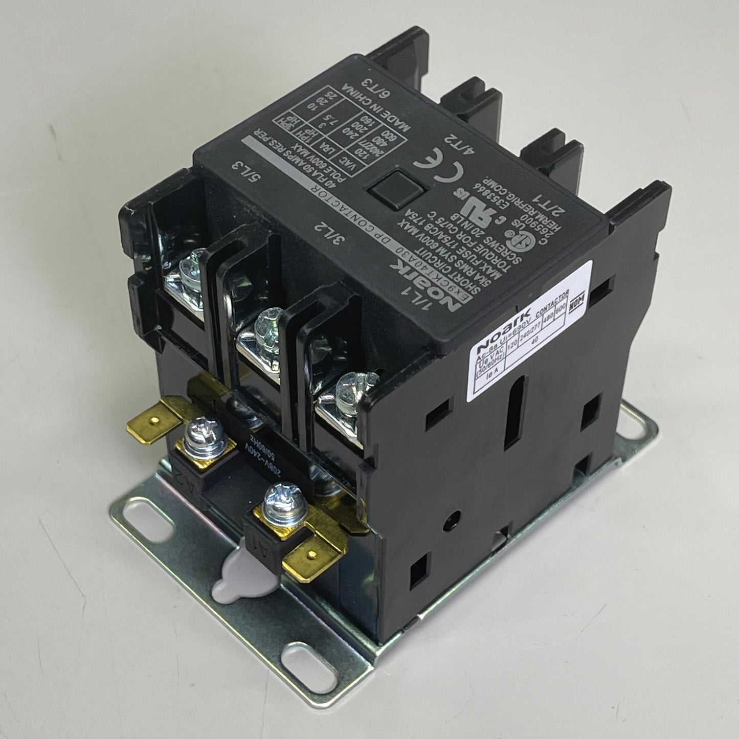 NOARK Definite Purpose Contactor  40A 208-240V 3-Pole Ex9CKT40A30XU7