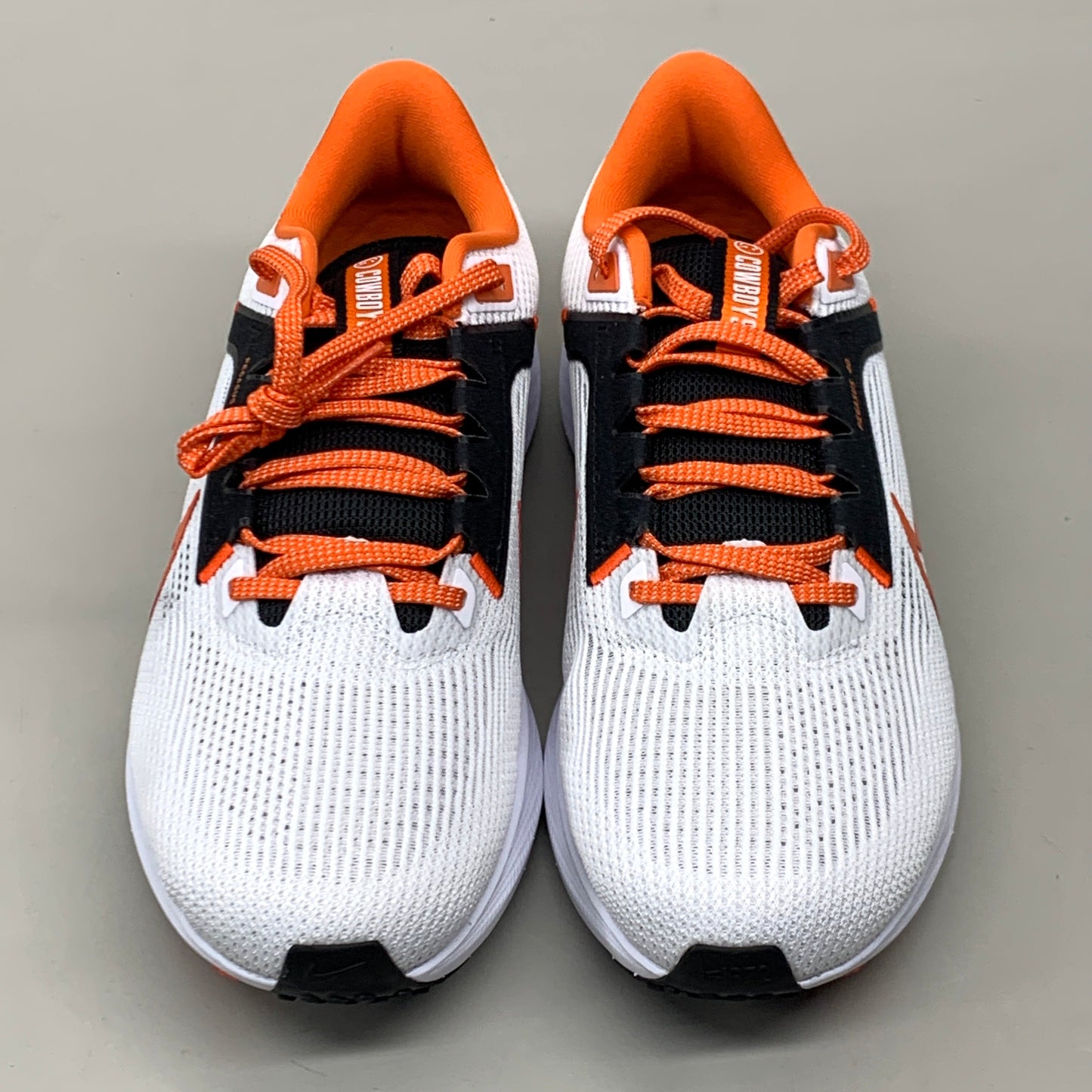 NIKE Zoom Pegasus 40 OK STATE White Shoes, Brilliant Orange & Black 9.5 W 8 M DZ5973-100