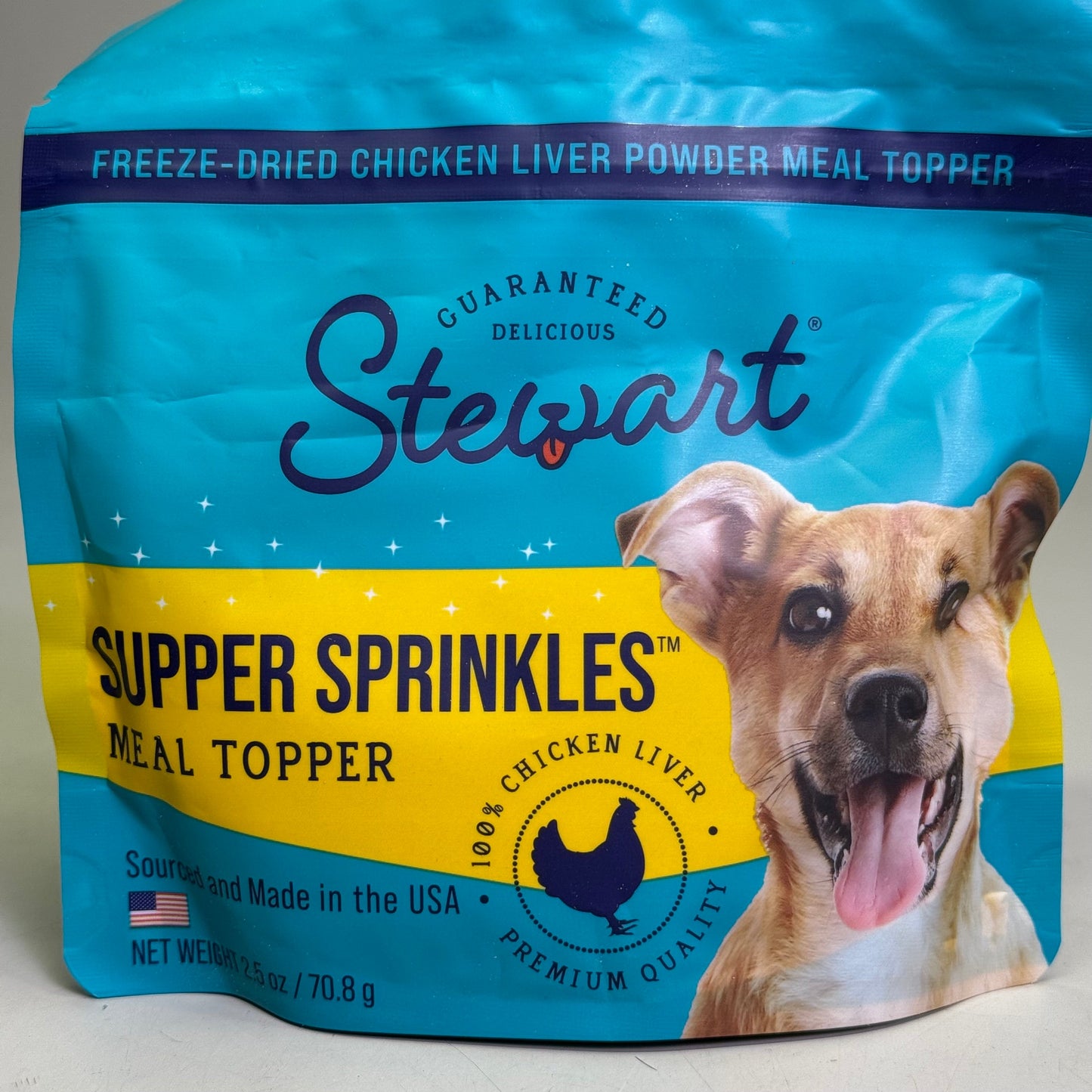 ZA@ STEWART (12 PACK) Supper Sprinkles Chicken Liver Meal Topper 2.5 oz BB 09/25 (AS-IS)