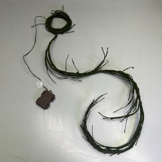 RAZ IMPORTS Lighted Mossy Garland Decoration W/ 48 White Lights 6' G4400906