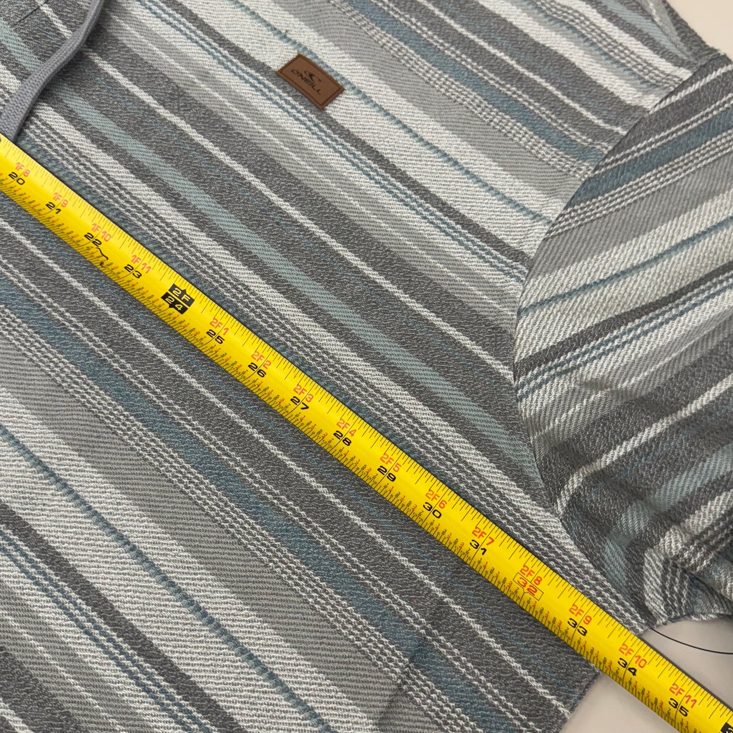 O'NEILL On Bavaro Stripe Button Pullover  Men's Sz 5XL Grey 002482891
