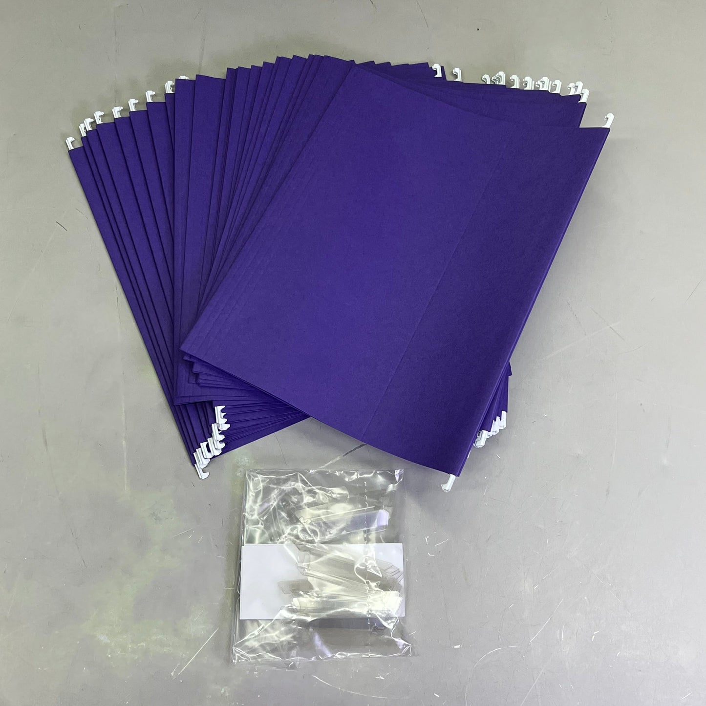 SMEAD (25 PACK) Hanging File Folders Letter Sz 1/5 Cut Tabs Purple 64072
