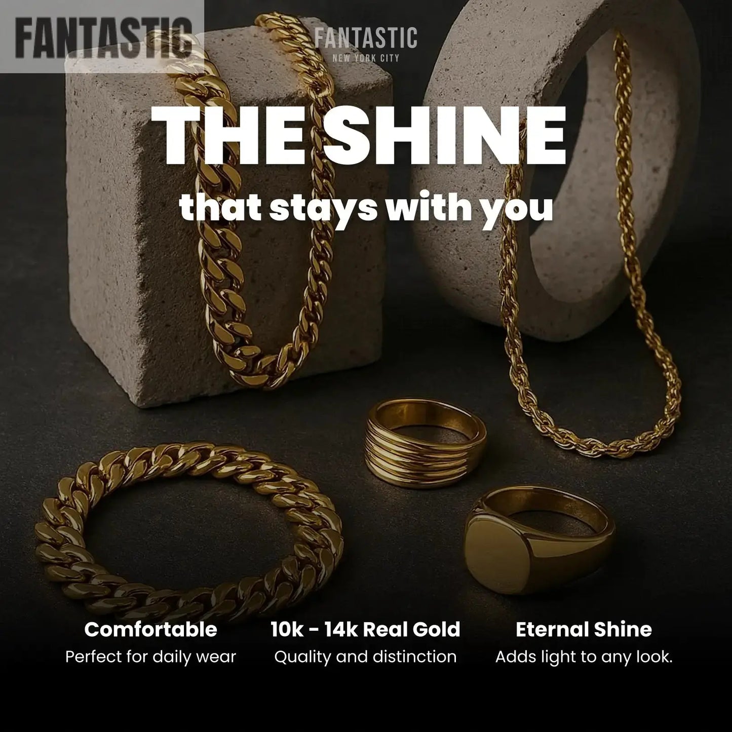 10K Yellow Gold Solid Cuban Link Chain