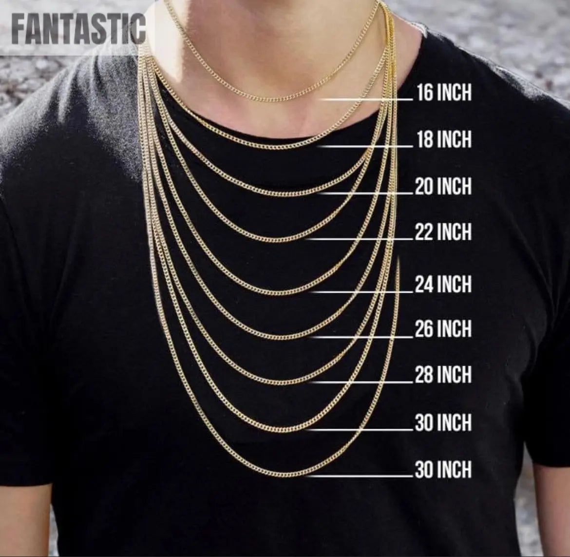 10K Yellow Gold Solid Cuban Link Chain
