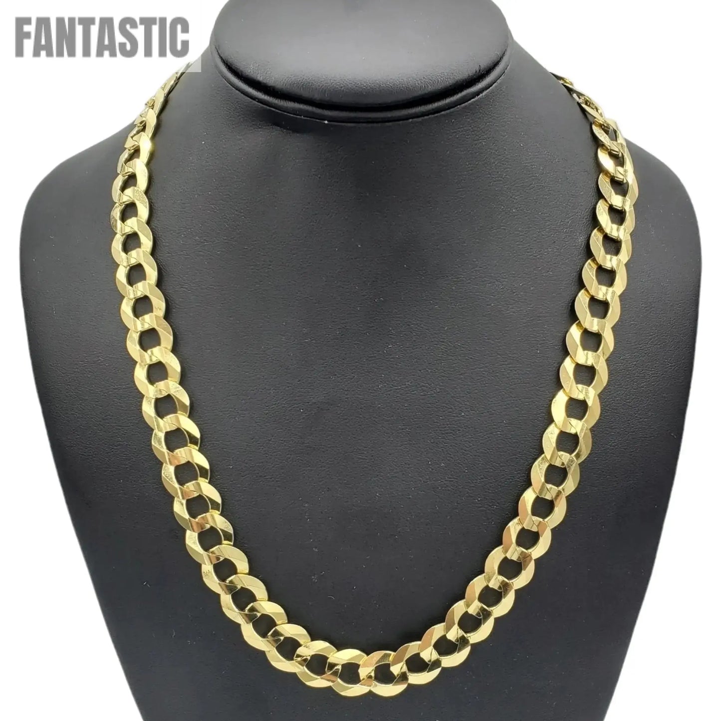 10K Yellow Gold Solid Cuban Link Chain