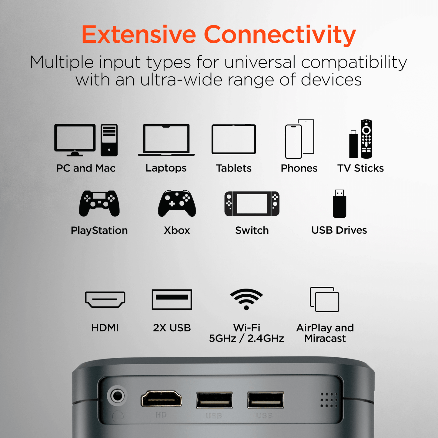 HyperGear CineMini Portable Mini Projector