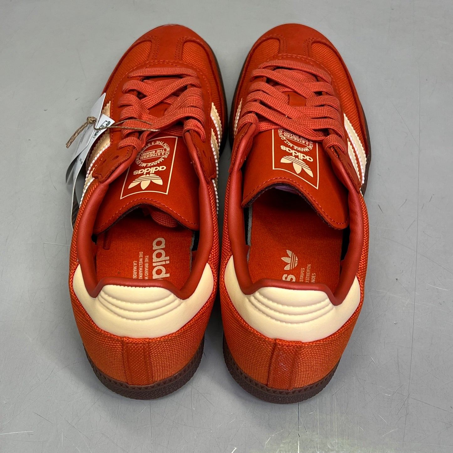 ZA@ ADIDAS Samba OG Soccer Inspired Sneaker Men's Sz 6.5 Collegiate Orange ID1453