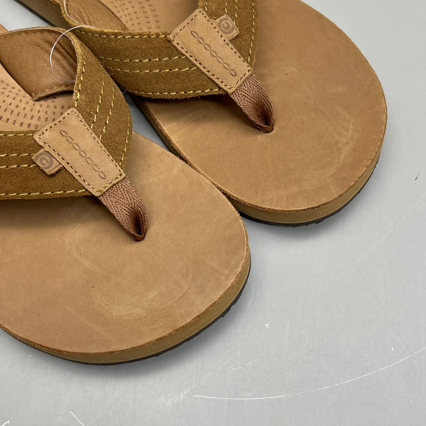 COBIAN Lazo Premium Leather Sandals Men's Sz 12 EU 45 Tan LZO-24-230-12