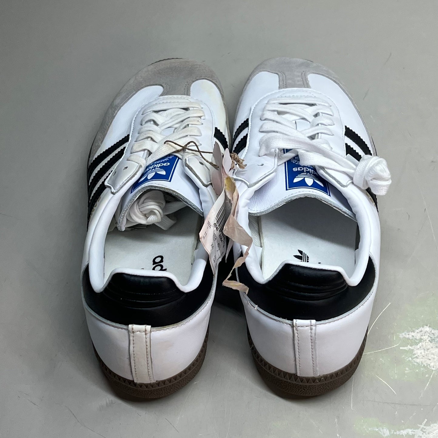 ZA@ ADIDAS Samba OG Sneaker Regular Fit Men's Sz 9 Black/White/Grey B75806 (As-is)