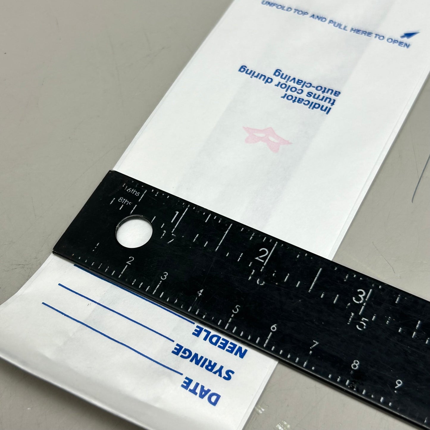 FOX CONVERTING  (1 Box, 1000 Bags) Tape Seal Sterilizing Bags 2.5"x1.5"x7.5" 150000101 (New Other- Damaged Packaging)