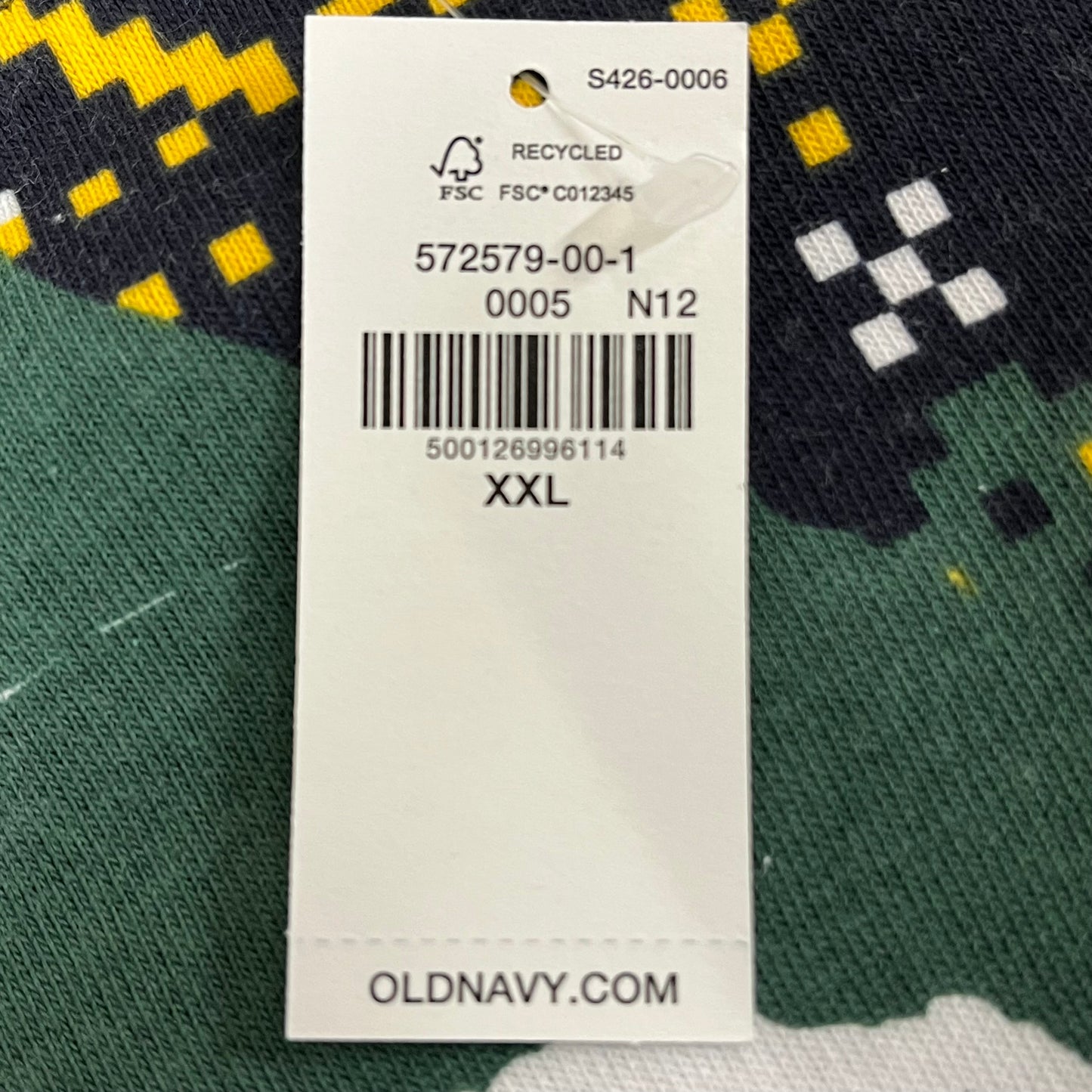 OLD NAVY Men's Christmas Holiday Elf Sweater Sz XXL Navy/Green 572579-00-1