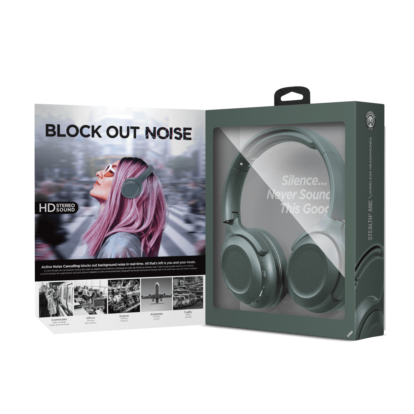 HyperGear Stealth2 ANC Wireless Headphones