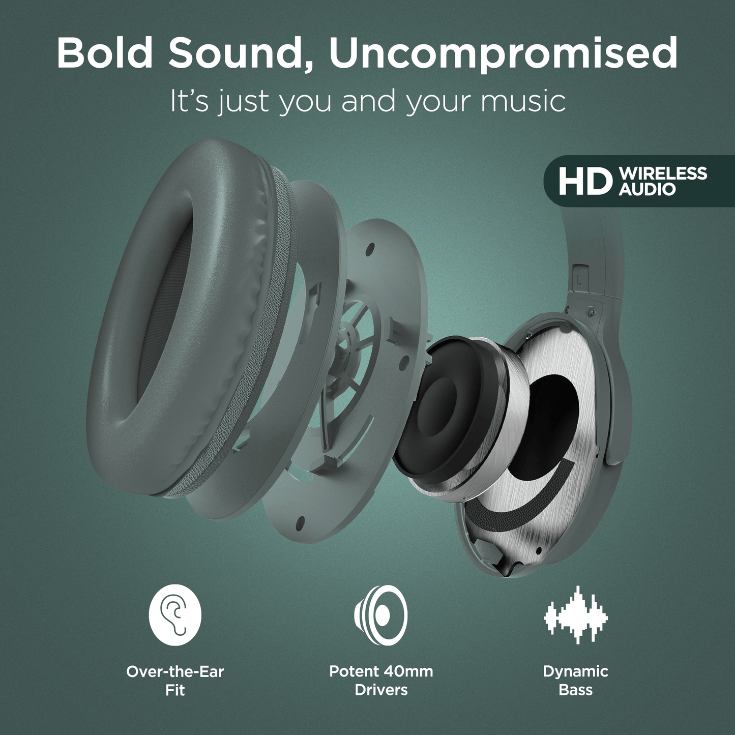 HyperGear Stealth2 ANC Wireless Headphones