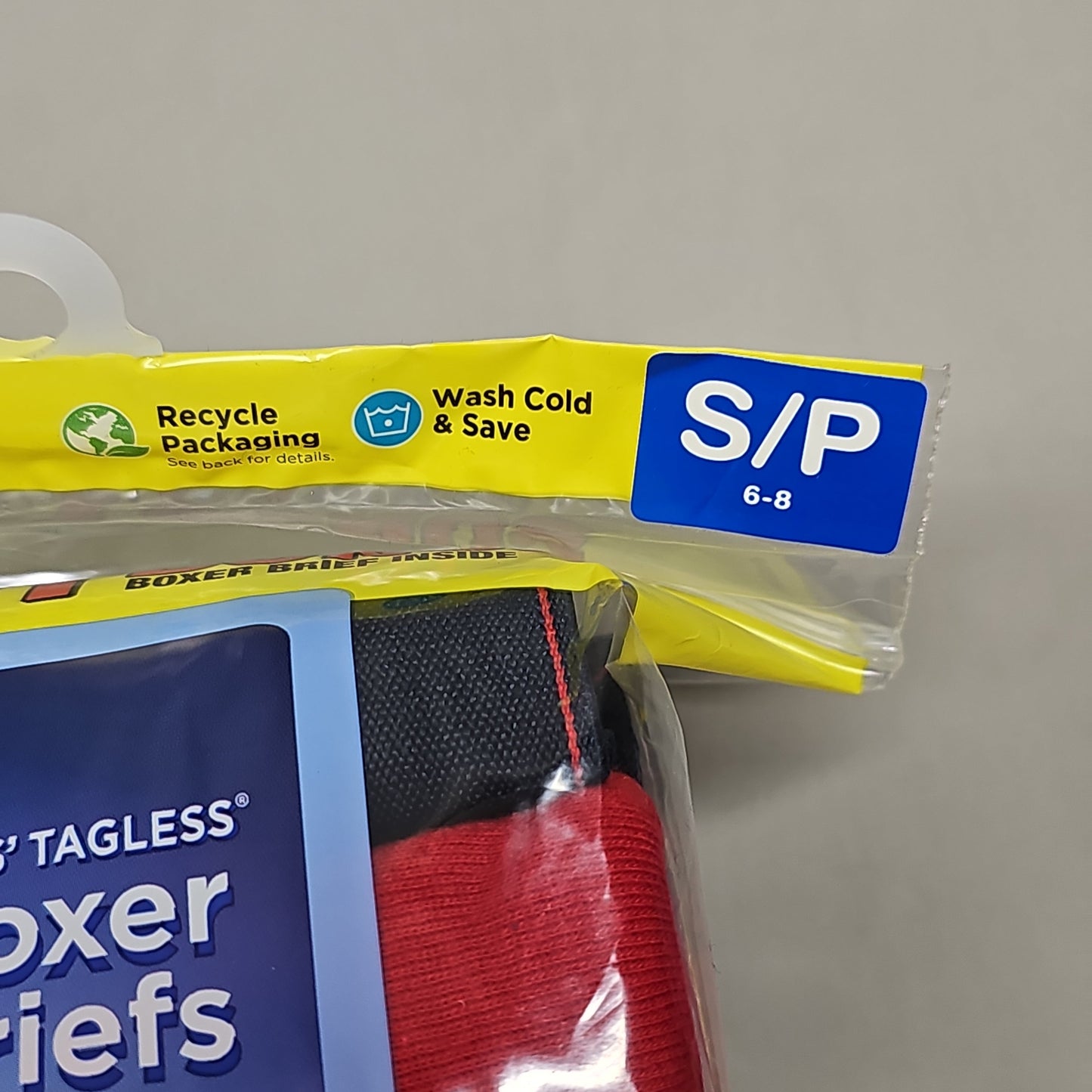 HANES Boxer Briefs 32-Pack Boy's Tagless Size S 6/8 B74SR8 (New)