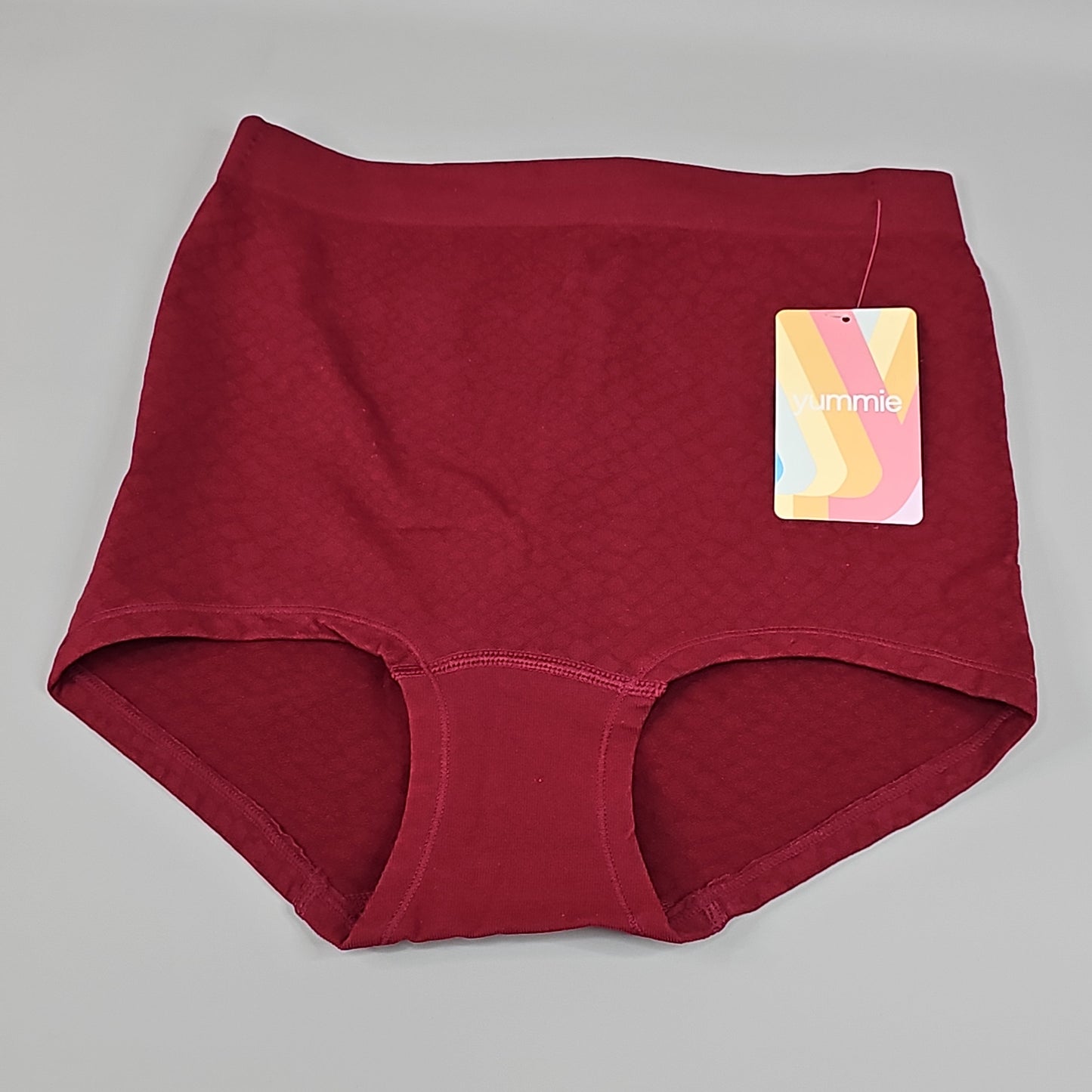 YUMMIE Lexi Mid Waist Girlshort Cabernet Women's Underwear Sz L/XL Black YT5-306-CAB-L/XL (New)