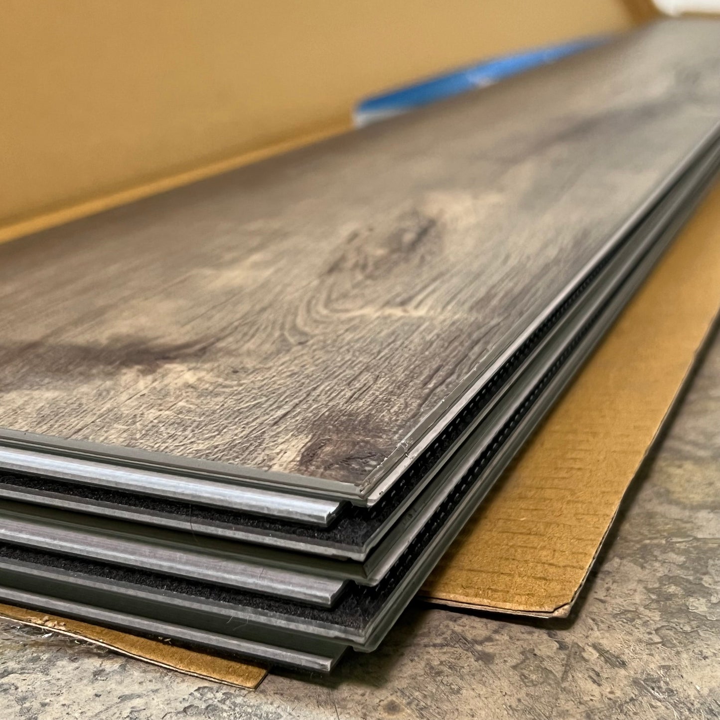 JOHNSON HARDWOOD (6 Pcs) Vinyl Flooring 7" x 60", Sidecar Color 444-16103