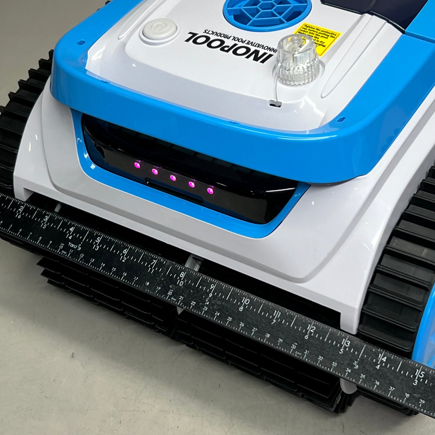 INOPOOL Wall Climbing Cordless Robotic Cleaner 1400 sq/ft, Blue LATITUDE PLUS