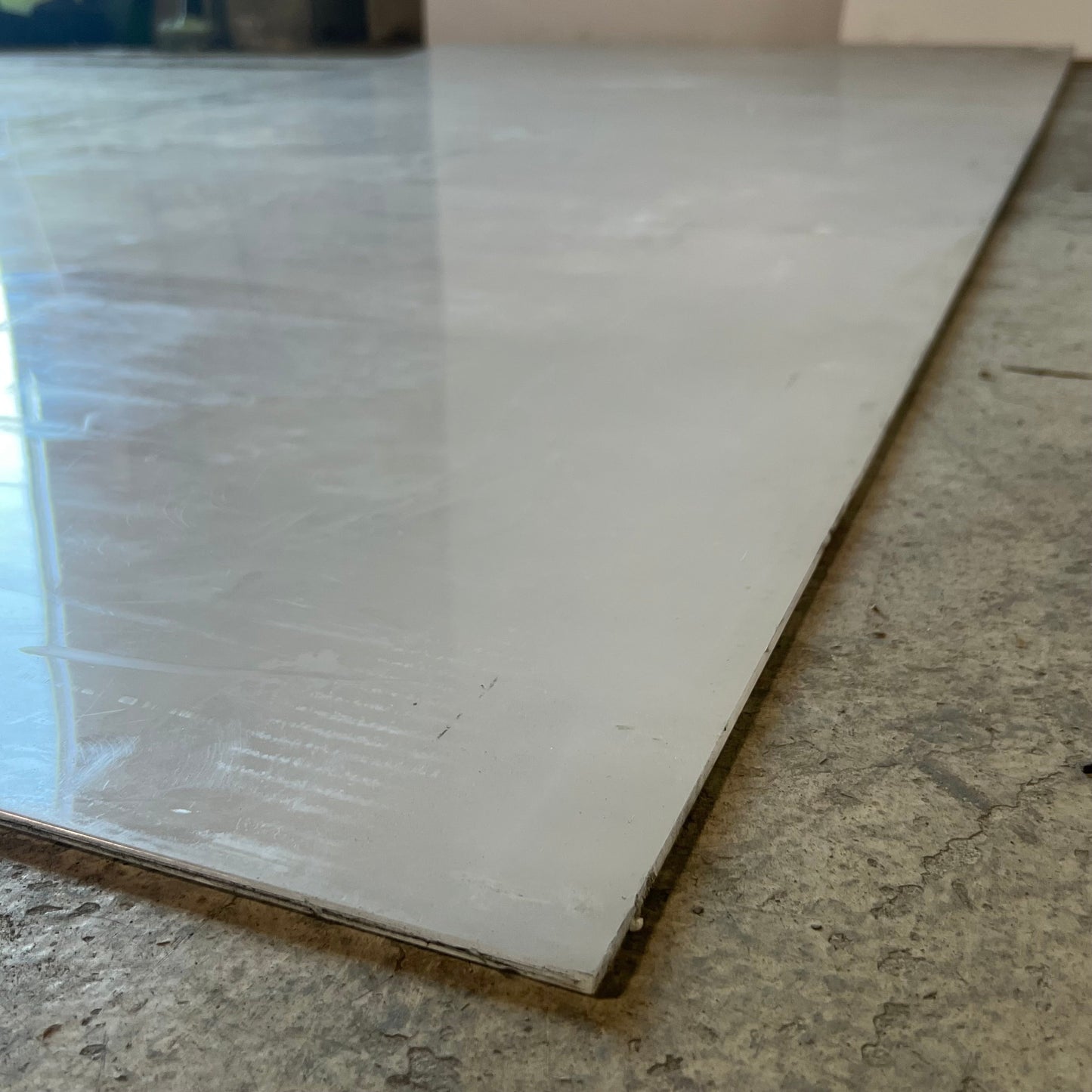 Plastic Polycarbonate Sheet Sz 96" L x 49" W x 3/16" Thick, White
