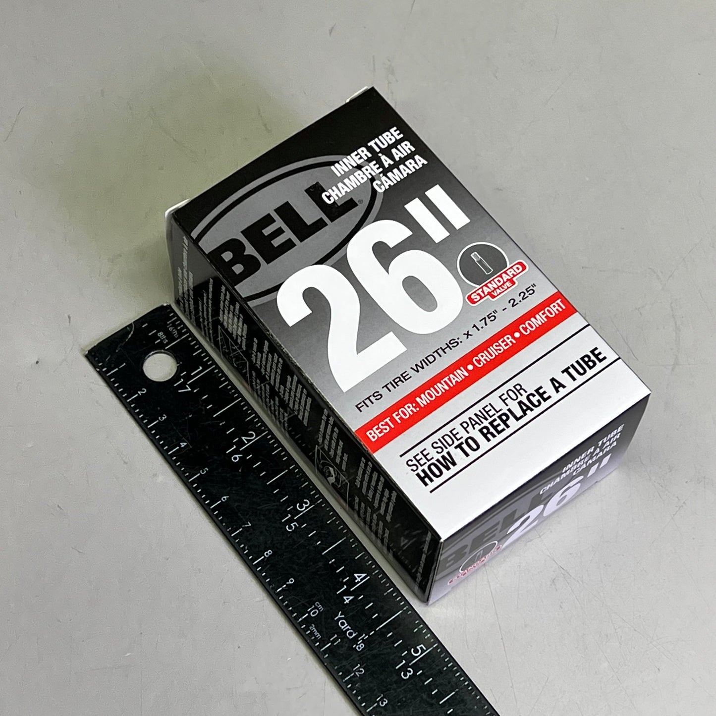 BELL (6 PACK) Bicycle Inner Tube Standard Valve 26" 1.75"-2.25" Black 7109079