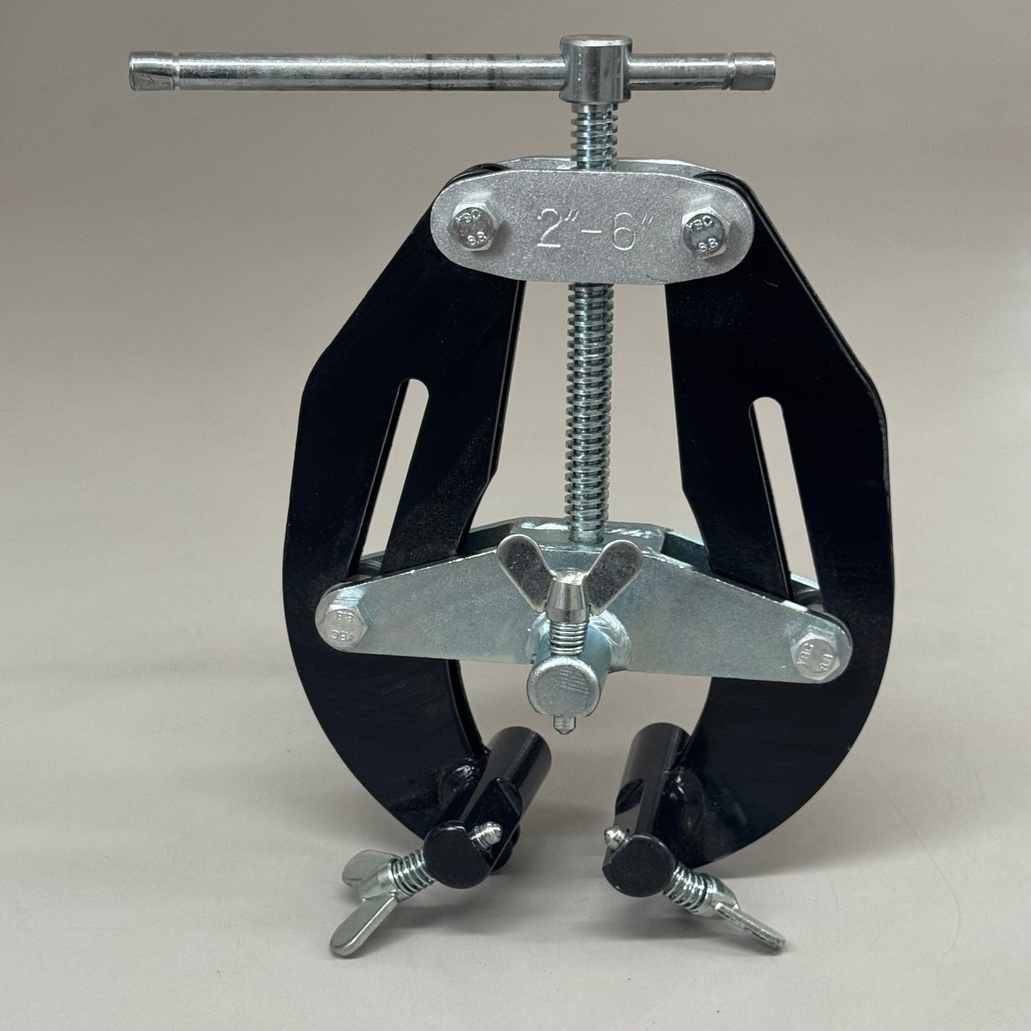 SAWYER MFG Qwik Clamp For Hi-Lo Fittings,Tees & Flanges 2"-6" Pipe Black/Chrome