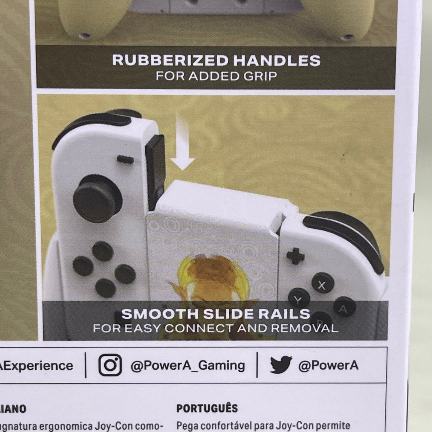 NINTENDO Joy-Con Comfort Grip ONLY Legend Of Zelda Authentic White NSAC0059-01