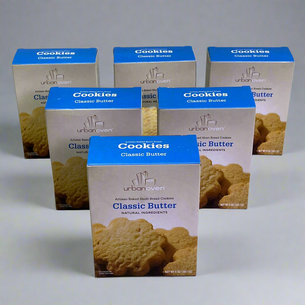 URBAN OVEN (6 PACK) Artisan Bake Short Bread Classic Butter Cookies 5oz BB 12/25