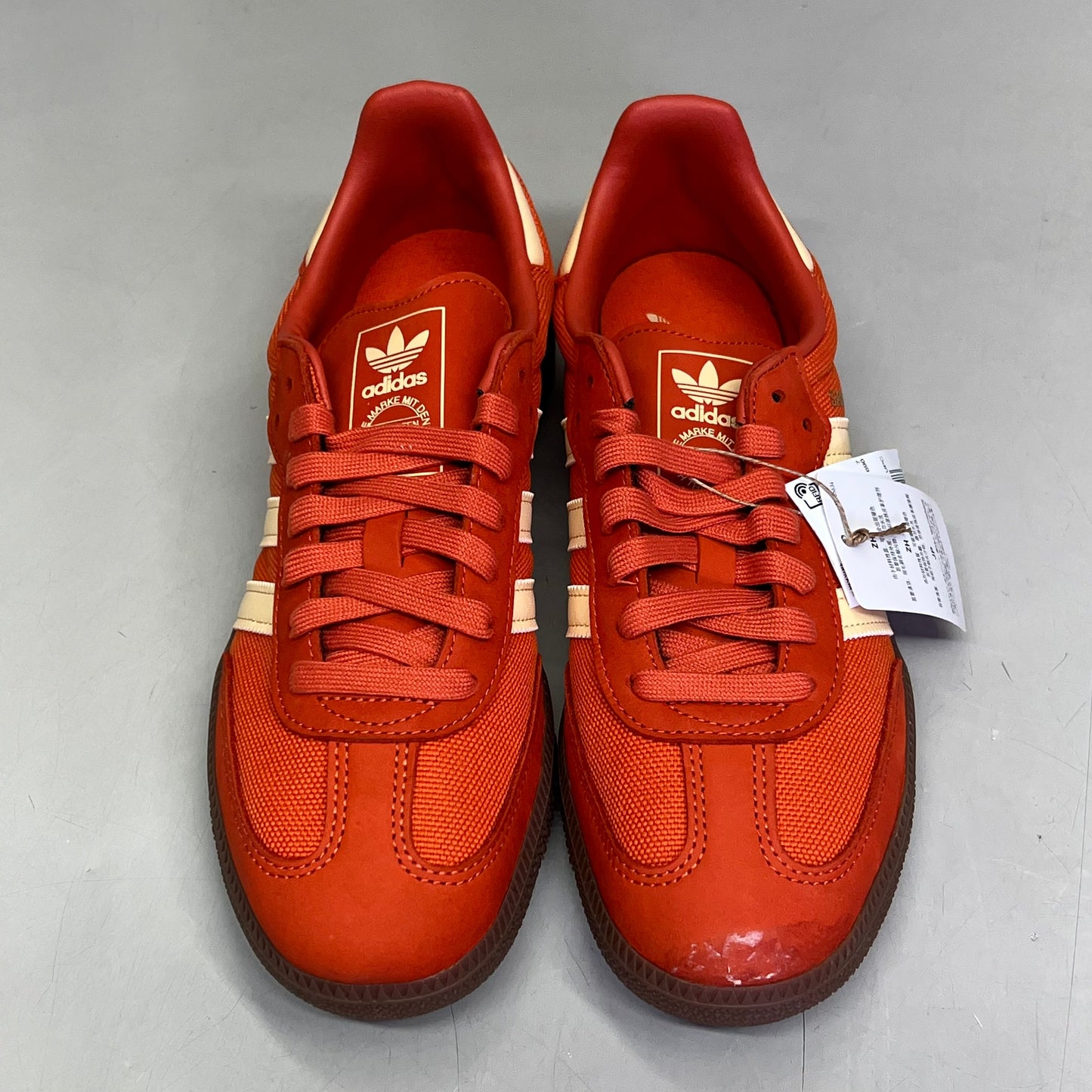 ZA@ ADIDAS Samba OG Soccer Inspired Sneaker Men's Sz 6.5 Collegiate Orange ID1453