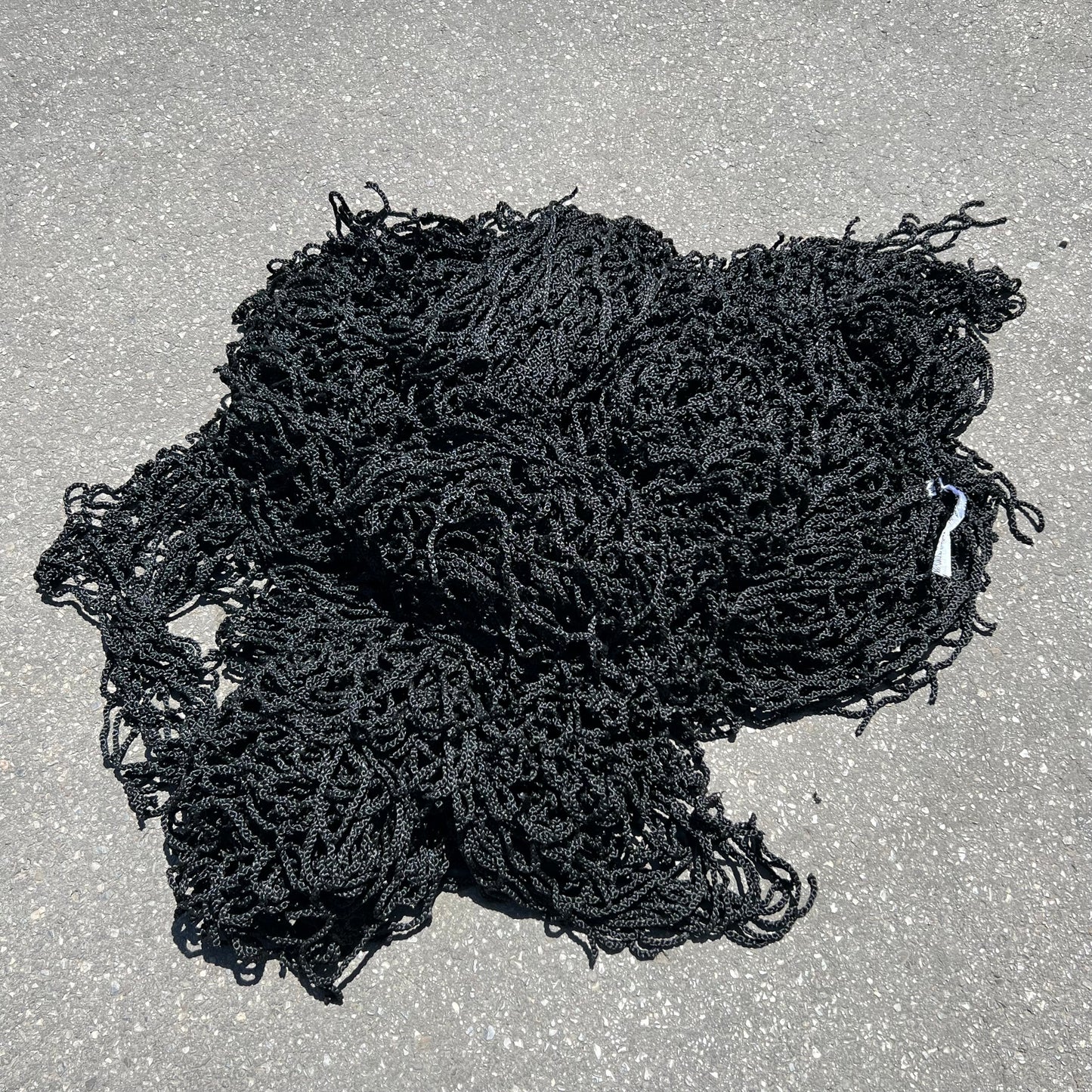 PAYWUT? (40 PACK) Braided Nylon Rope Mesh / Net Black Sz 42"L x 37"W