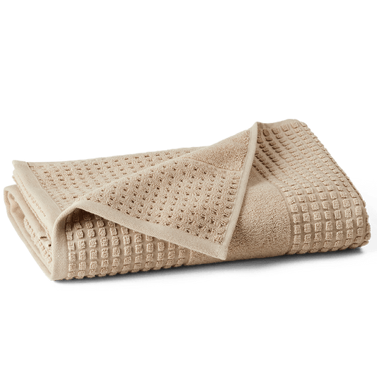 JUNA Check Bath Sheet, Sand