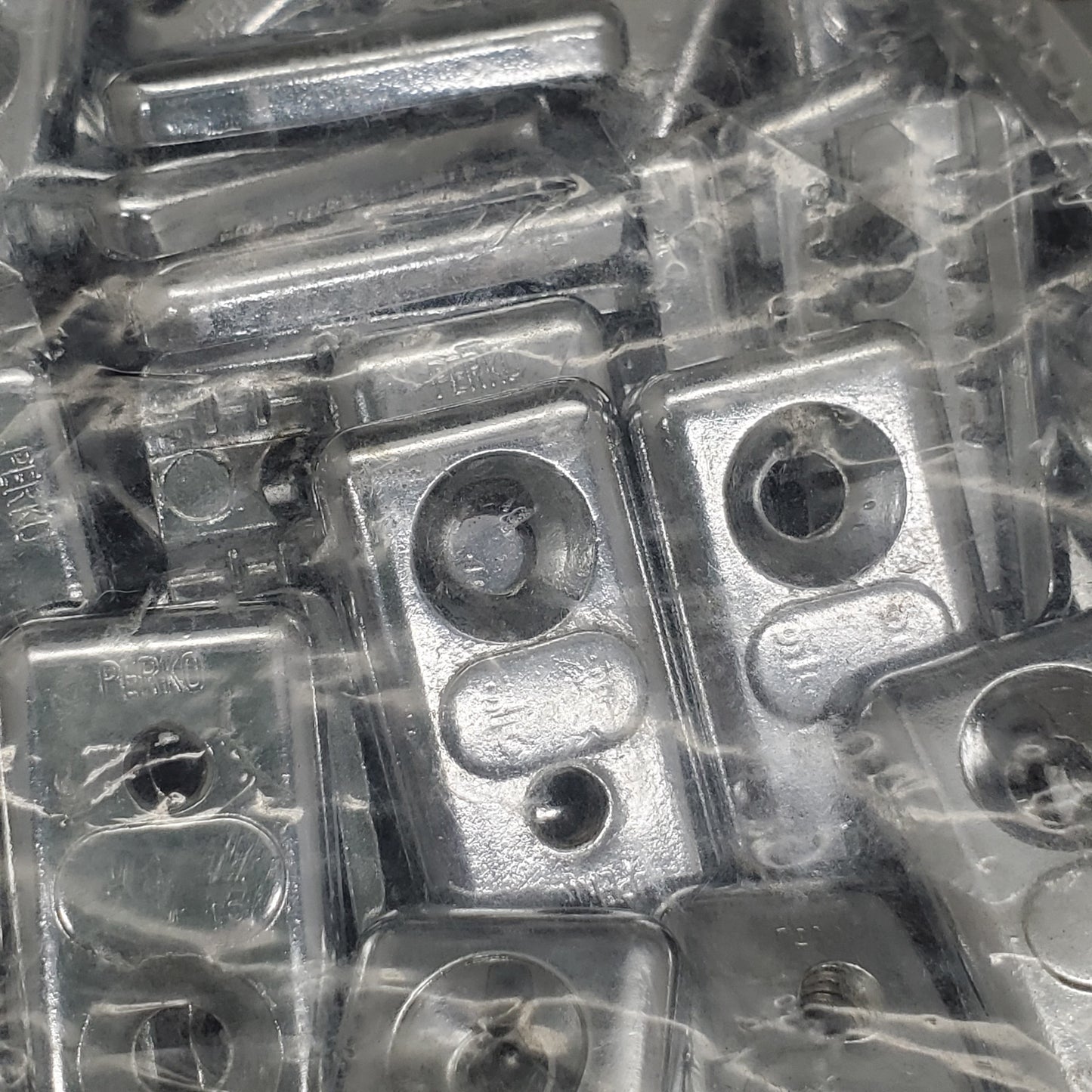 PERKO (100 Pack) Tiller Wire Rope Clamps for 1/8"-3/16" Steel Cable 5240 (Screws Not Included)