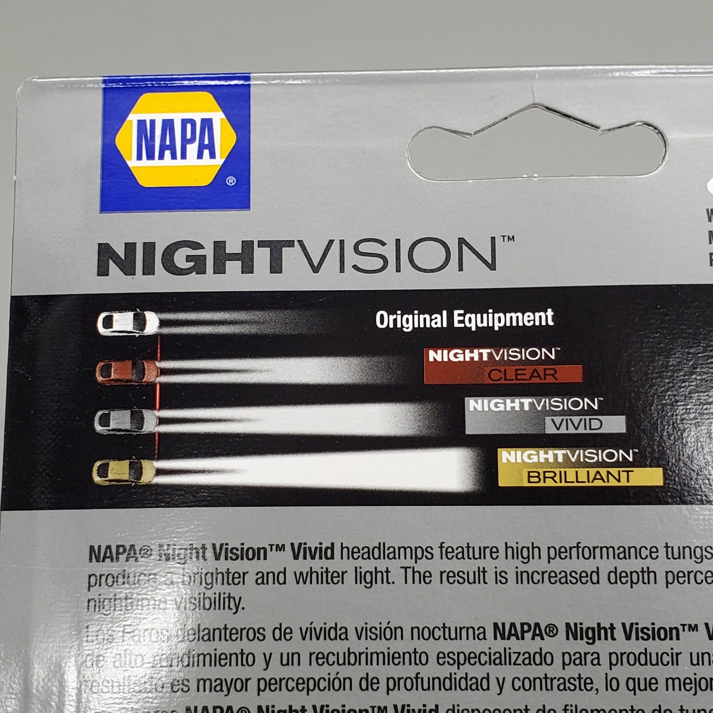 NAPA (2 Pack) NightVision Vivid Halogen Headlamps H11 Low Beam Whiter/Brighter BPH11NVV2-N 12V 55W