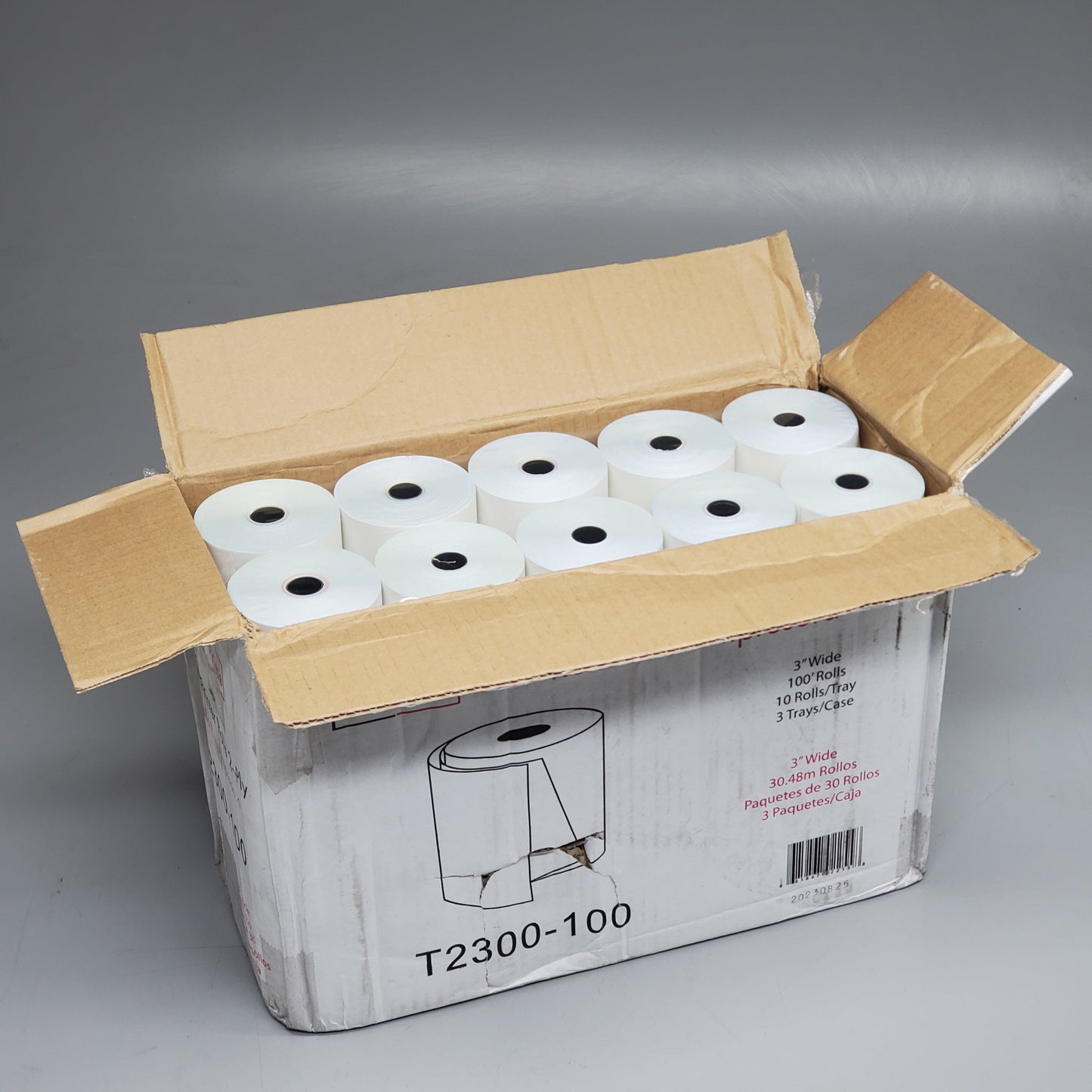 MAX-PRIME (100 Rolls) POS Thermal Printer Rolls 2-Ply 3"x100' T2300-100