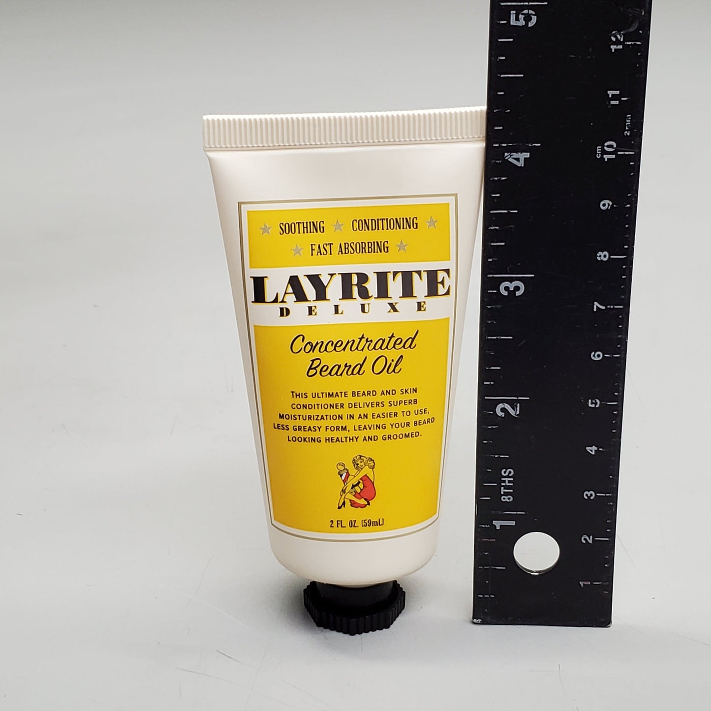 LAYRITE DELUXE Concentrated Beard Oil 2 fl oz Soothing Conditioning Fast Absorbing