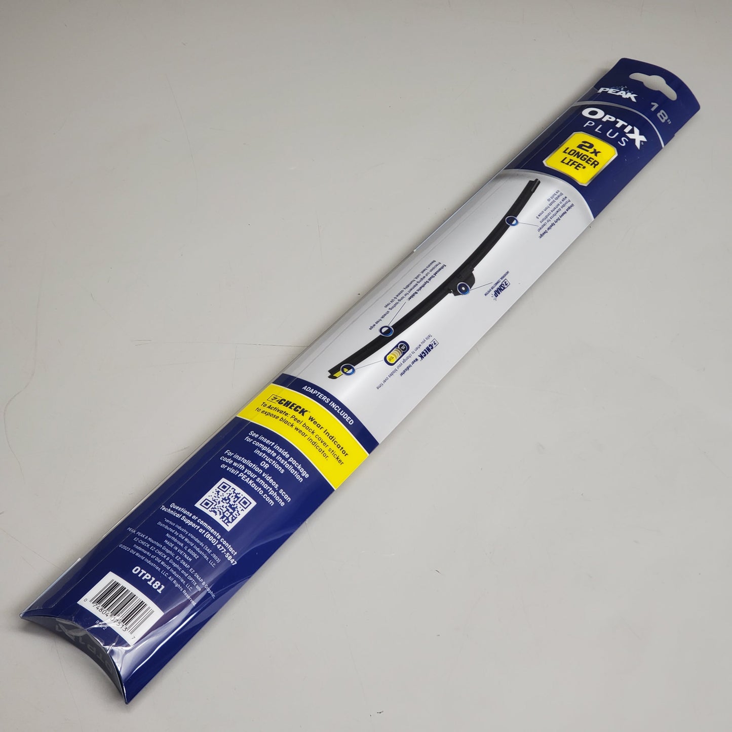 PEAK Optix Plus Beam Windshield Wiper Blades 18" OTP181 2x Longer Life