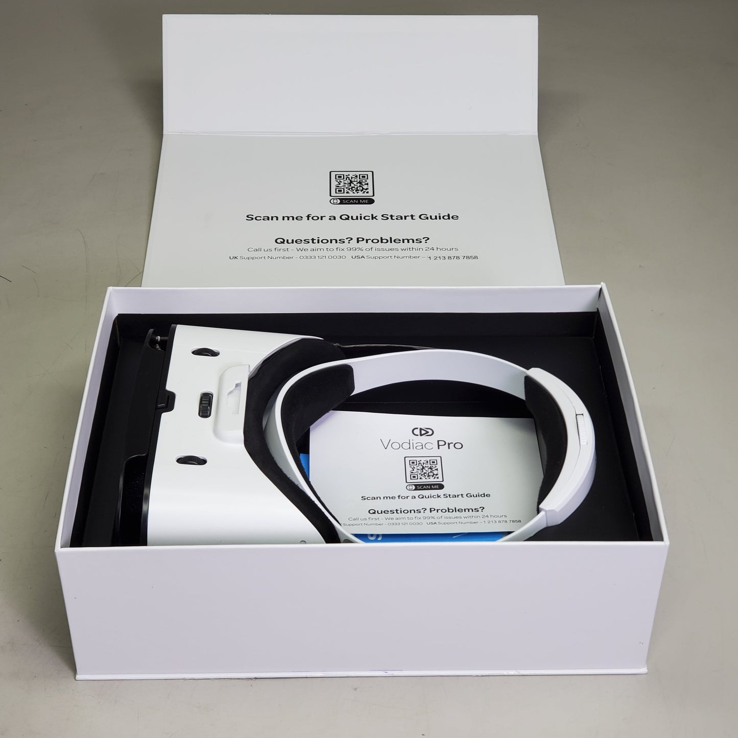 VODIAC PRO Smart Phone VR Headset Immersive Virtual Reality Kit White WKVOD-05