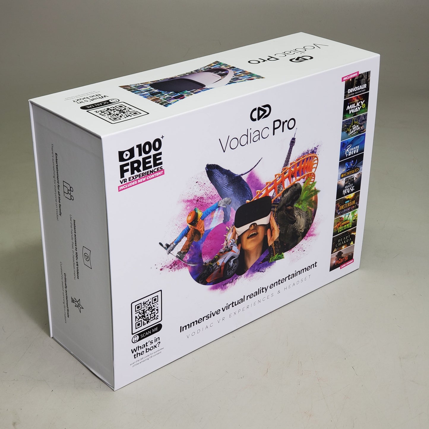 VODIAC PRO Smart Phone VR Headset Immersive Virtual Reality Kit White WKVOD-05