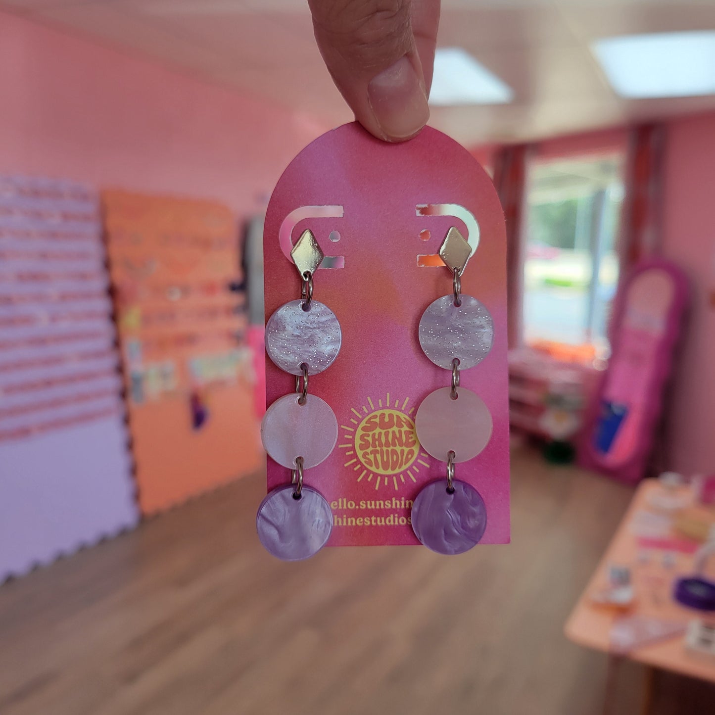 Celebration Confetti Drops - Medium Dangle Earrings