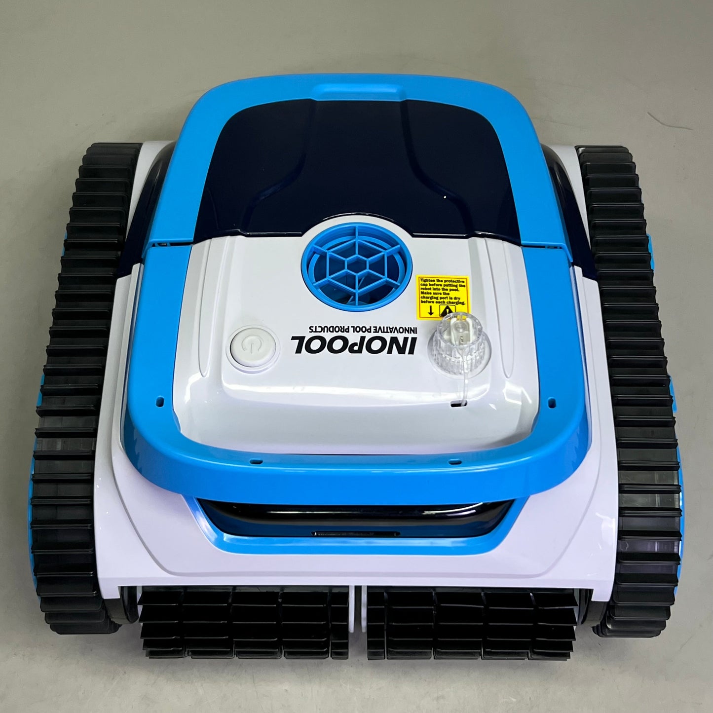 INOPOOL Wall Climbing Cordless Robotic Cleaner 1400 sq/ft, Blue LATITUDE PLUS