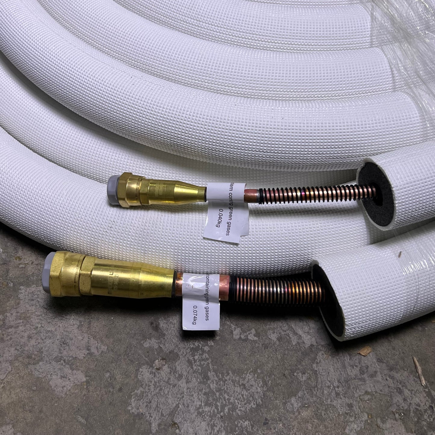 MRCOOL 25ft NO-VAC Quick Connect Line Set for Central Ducted NV25-3834, White